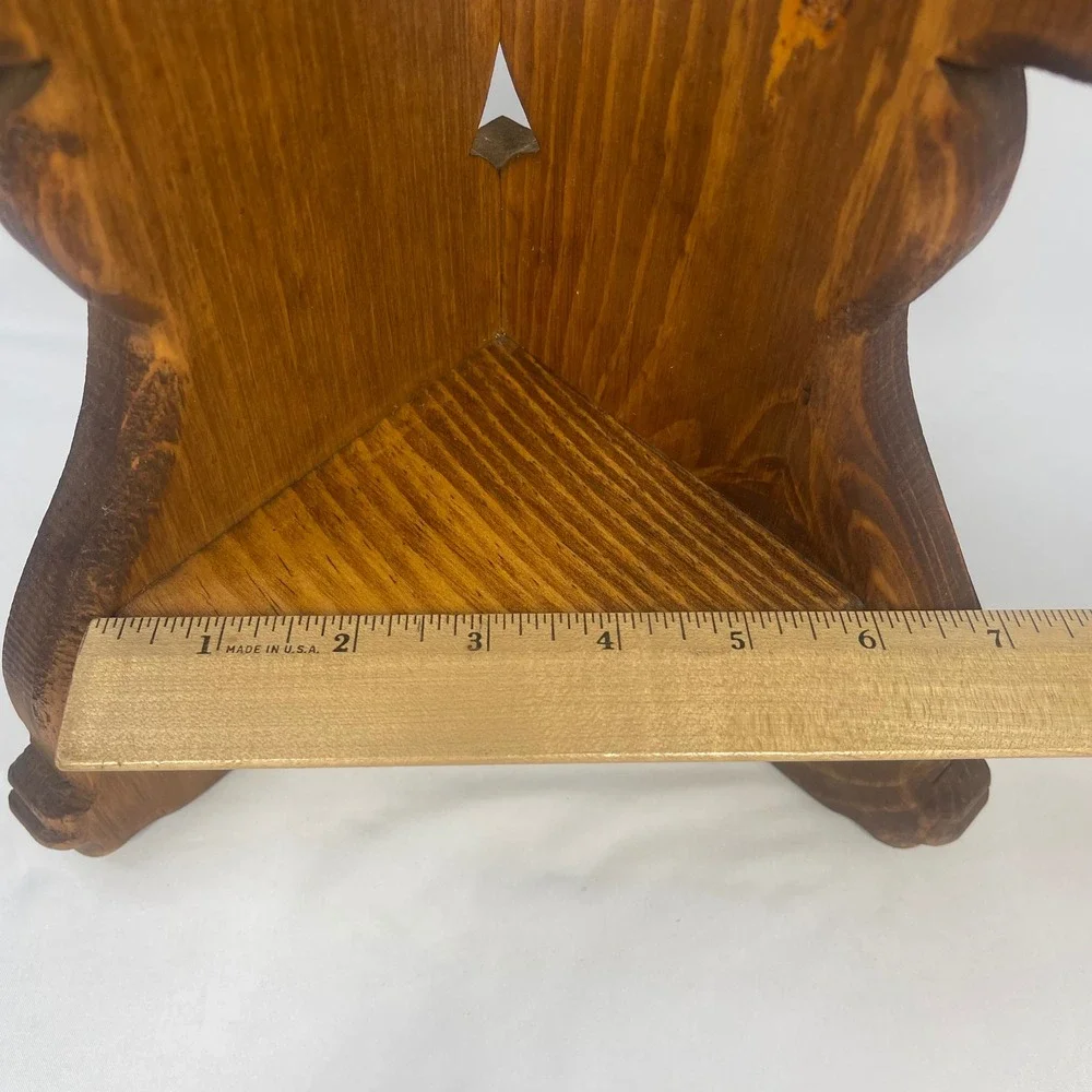 Handmade vintage wooden